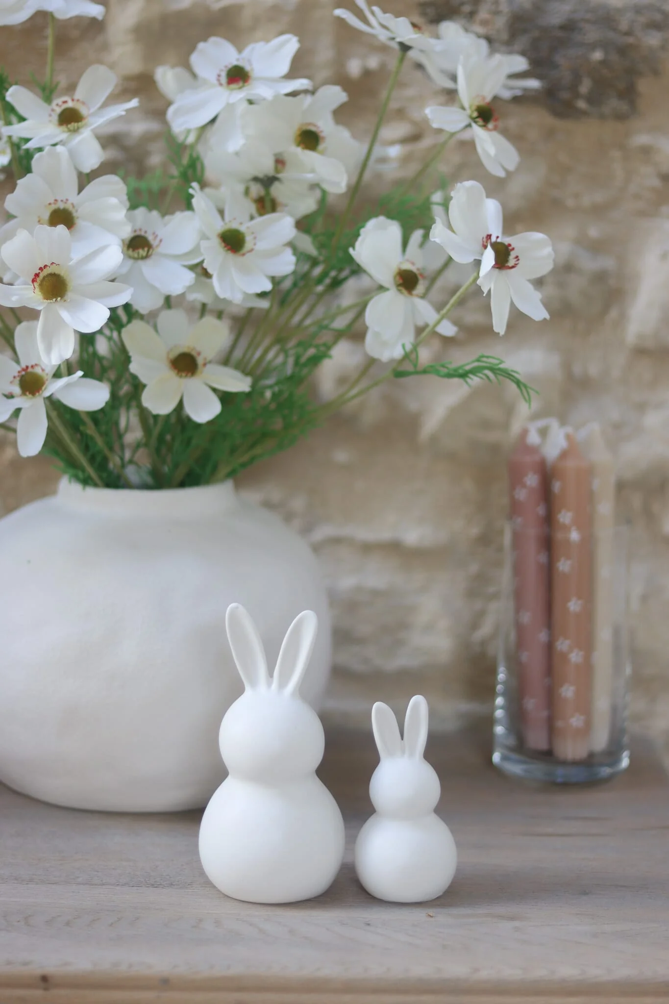 Set of 2 Round Easter Bunnies - Image 6