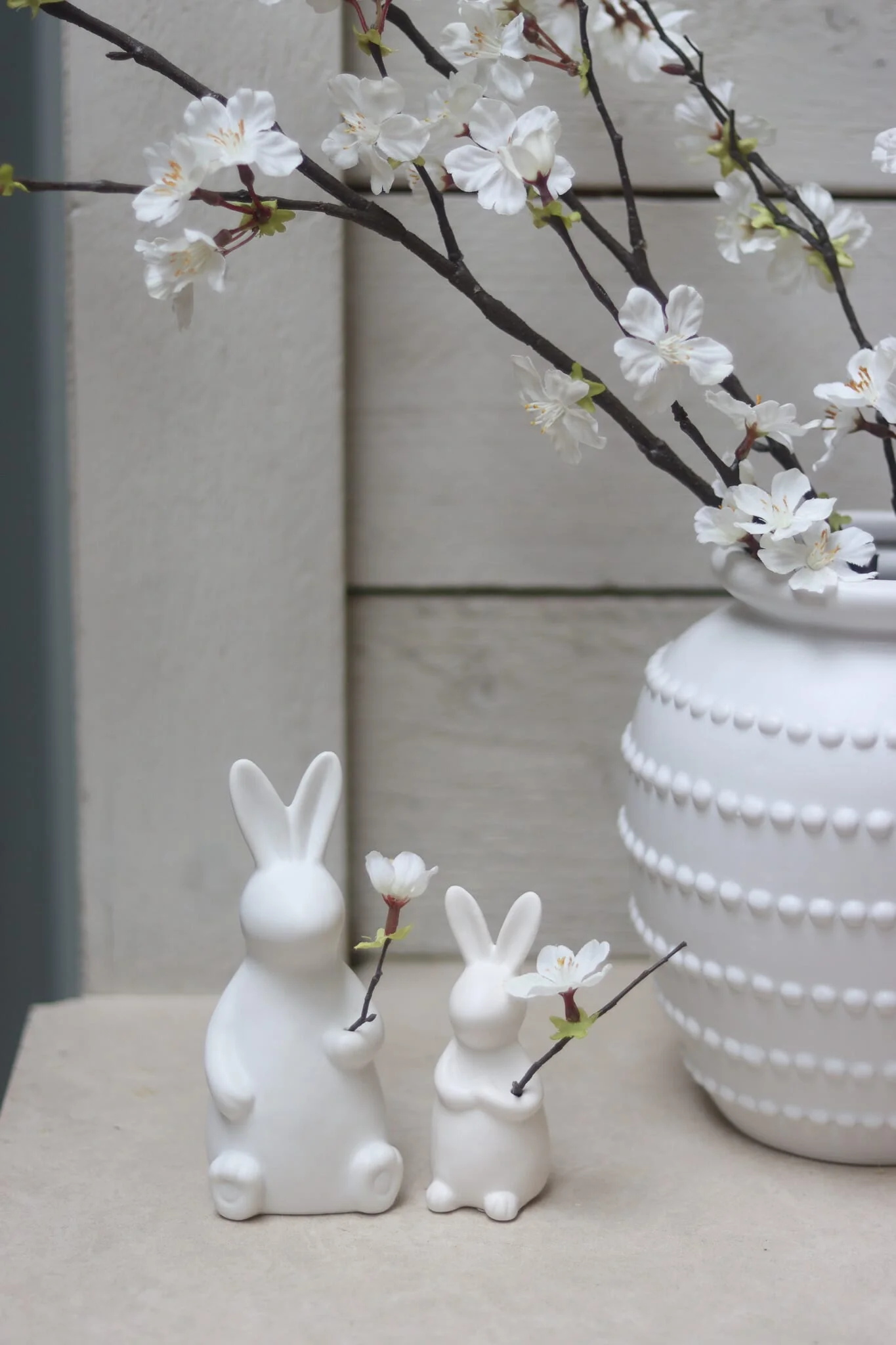 Set of 2 Sitting Easter Bunnies - Image 2