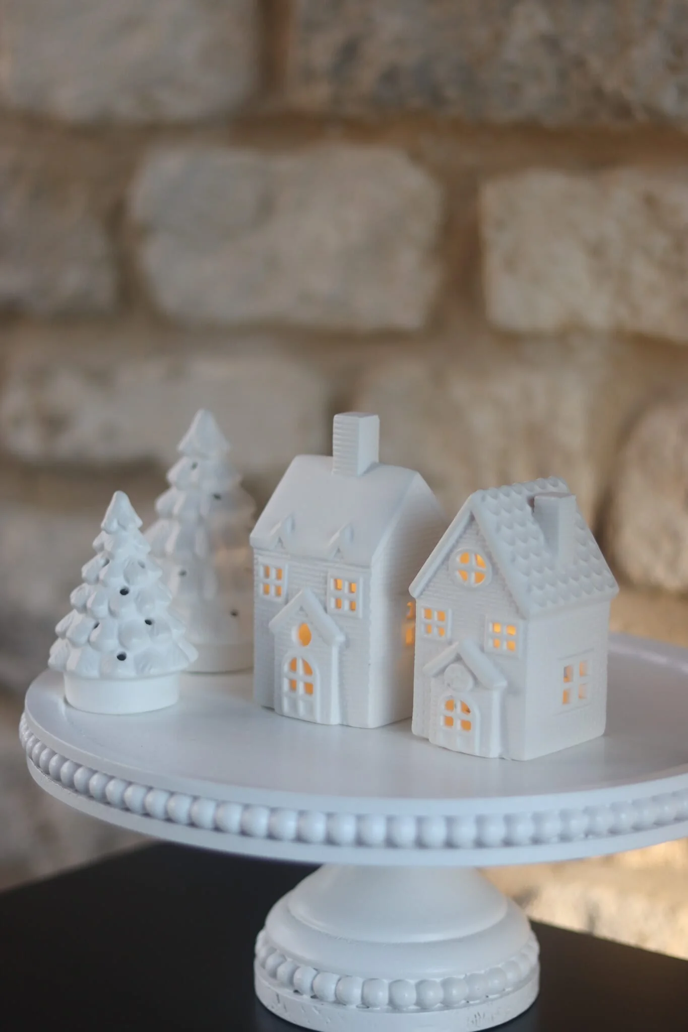 Set Of 2 Snowy LED Houses - Image 3
