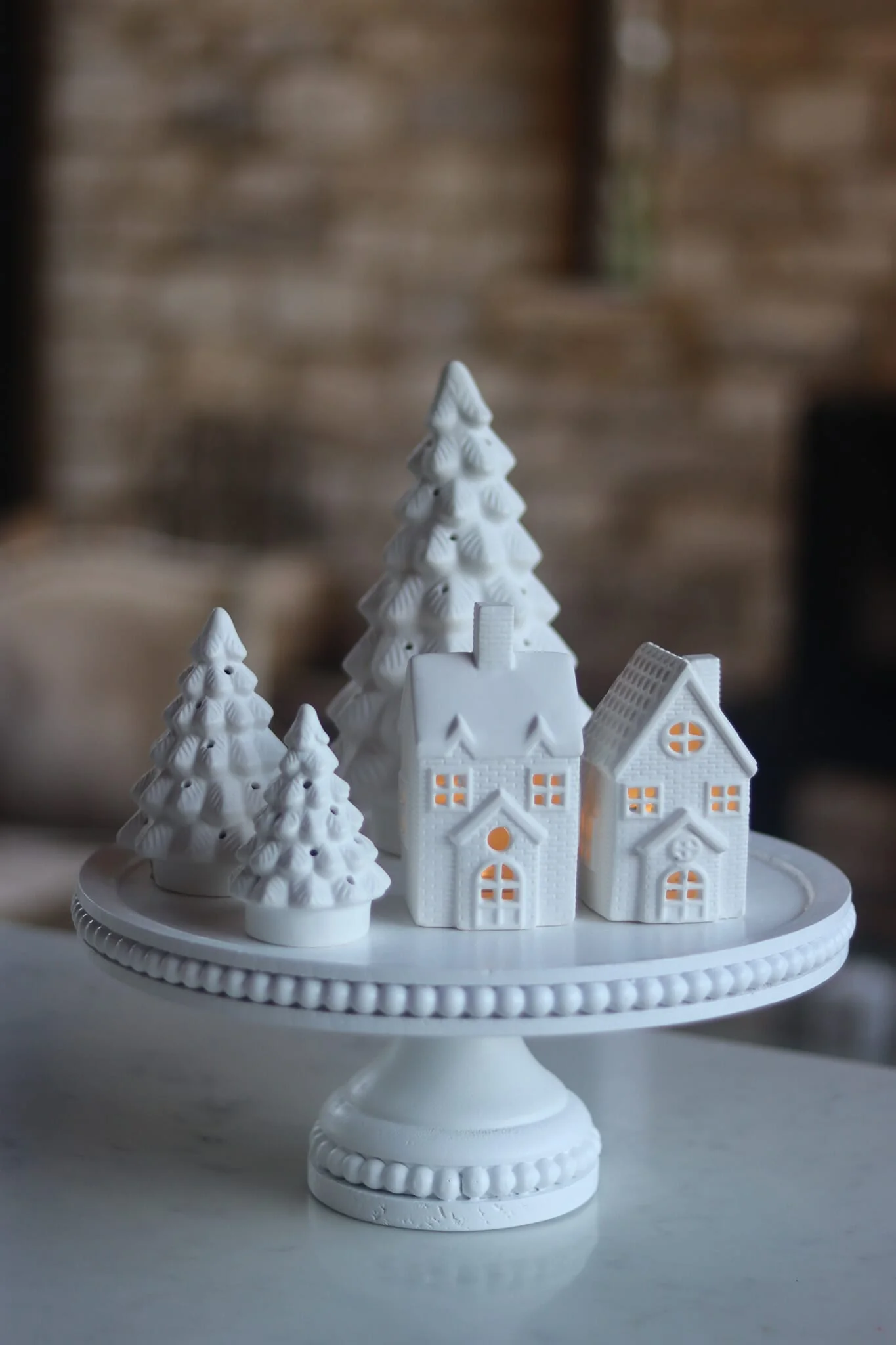 Set Of 2 Snowy LED Houses - Image 4