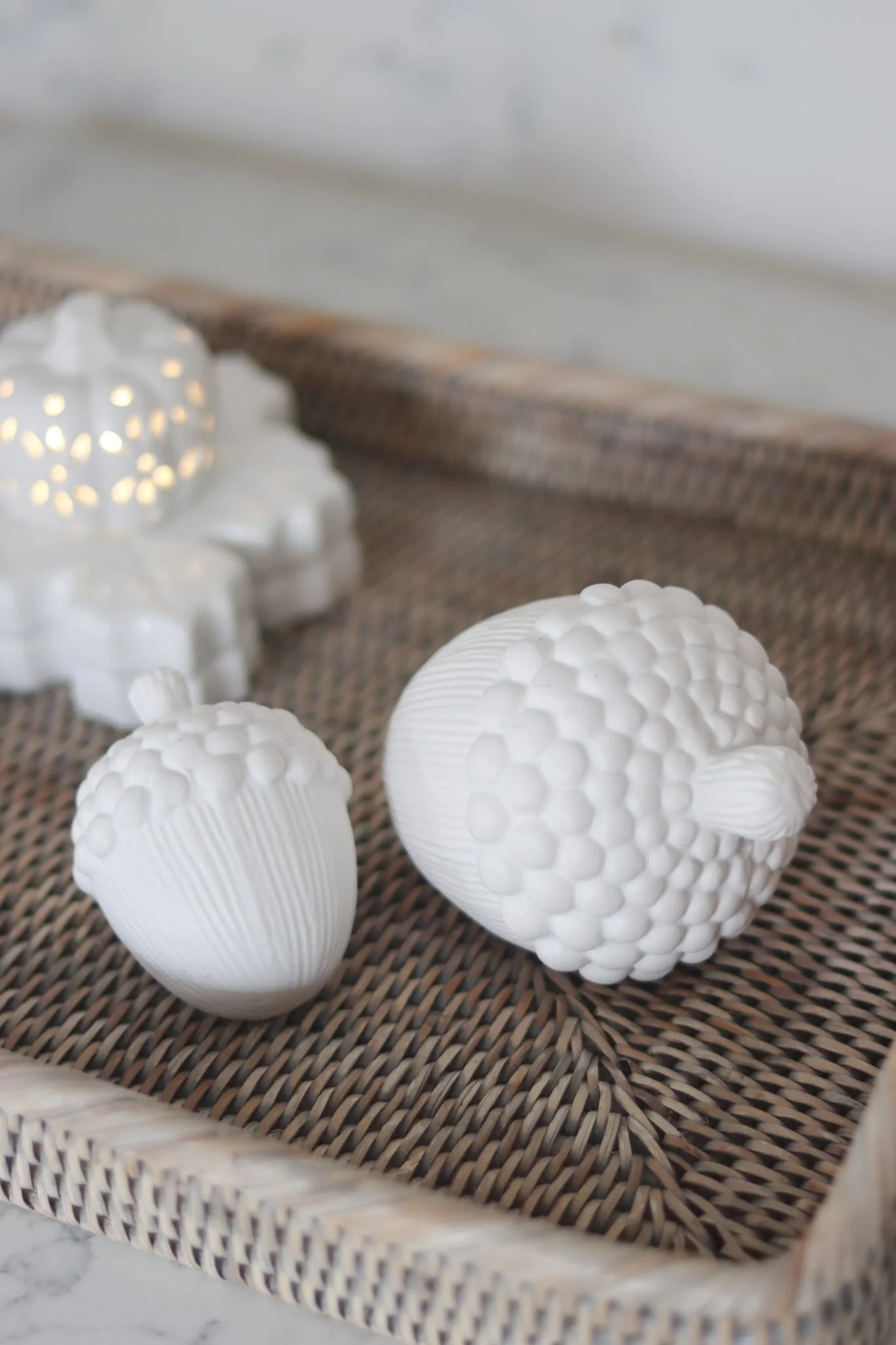 Set Of 3 Ceramic Acorns - Image 3