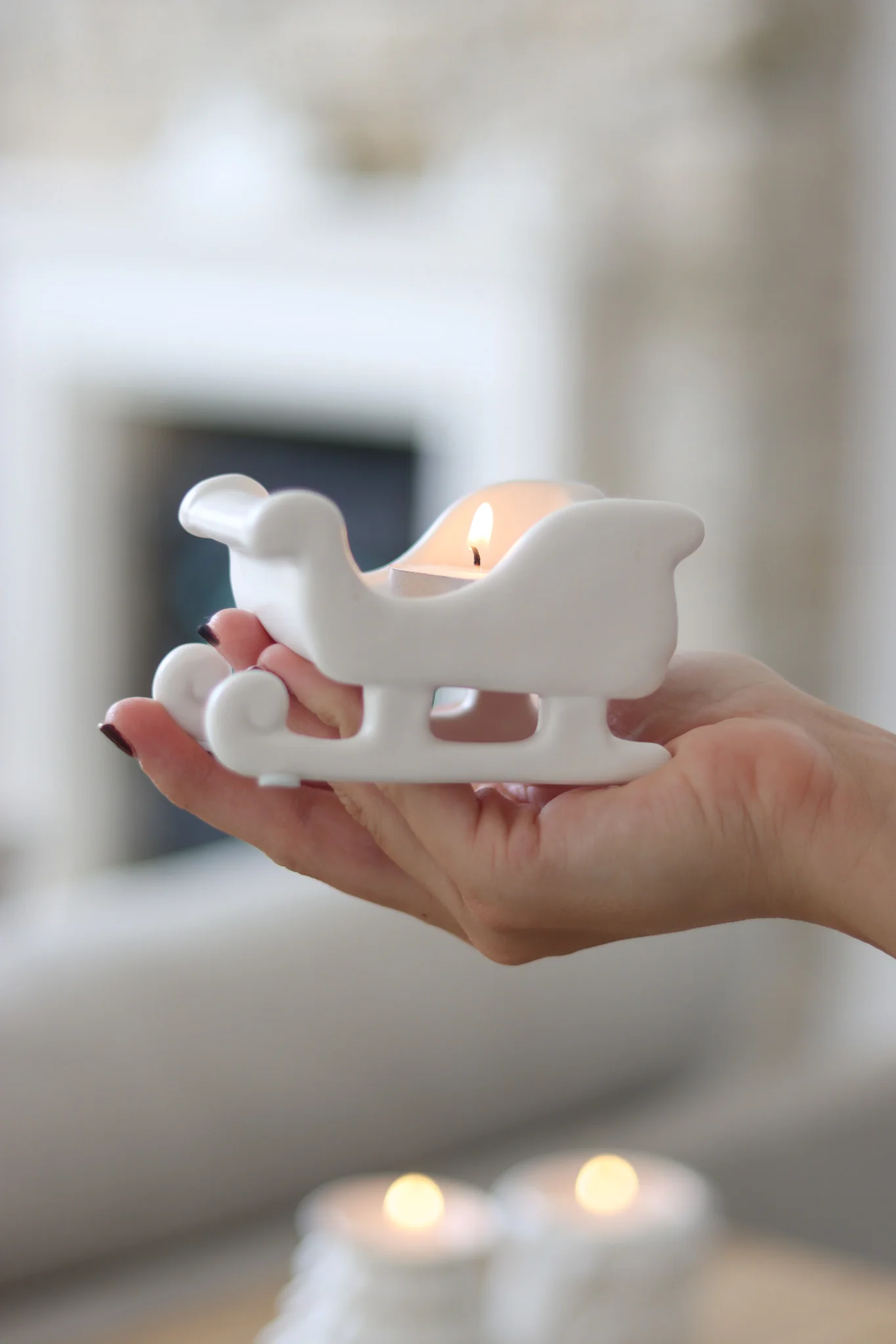 Set of 3 Christmas Tealight Holders - Image 2