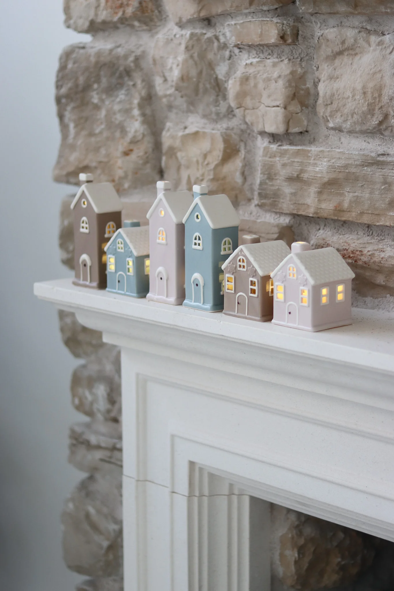 Set of 3 Matt Colour LED Houses – Large - Image 5