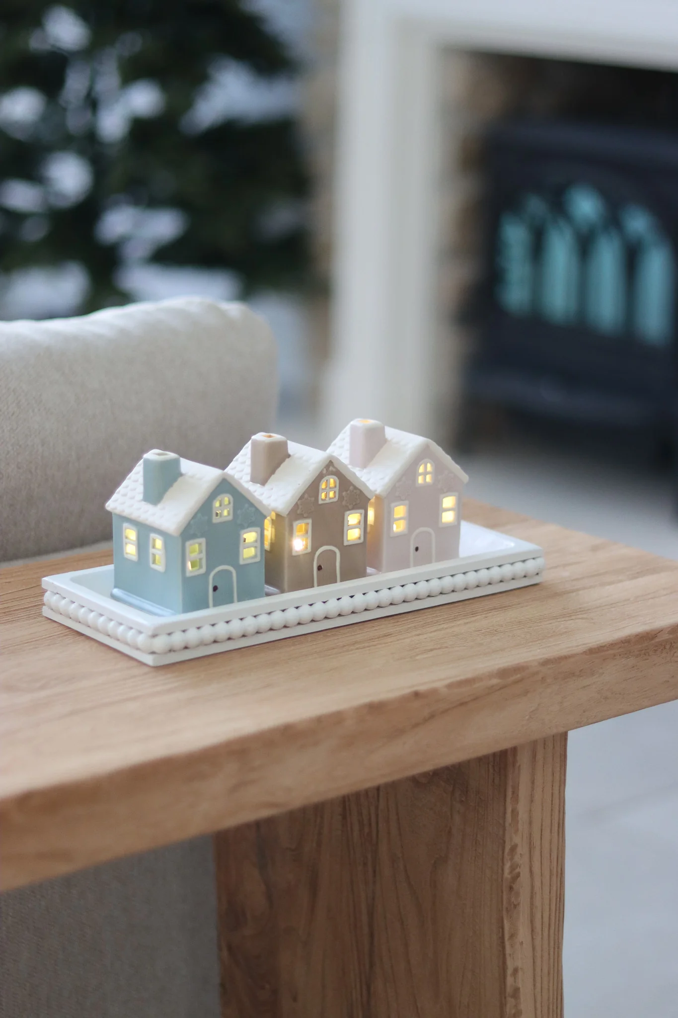 Set of 3 Matt Colour LED Houses – Small - Image 2