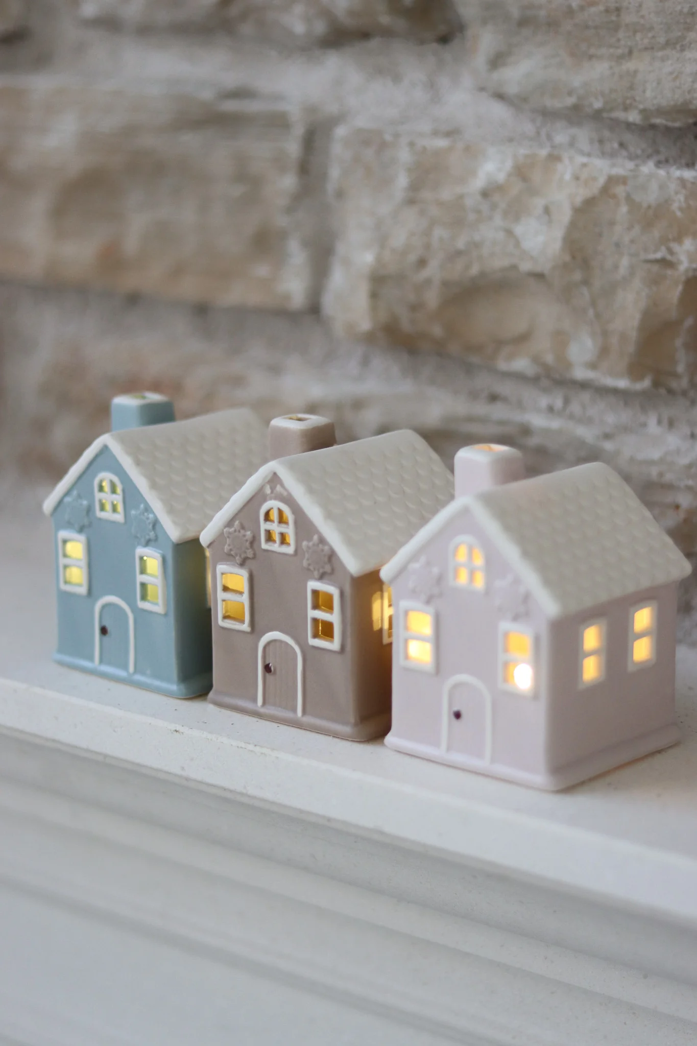 Set of 3 Matt Colour LED Houses – Small - Image 4