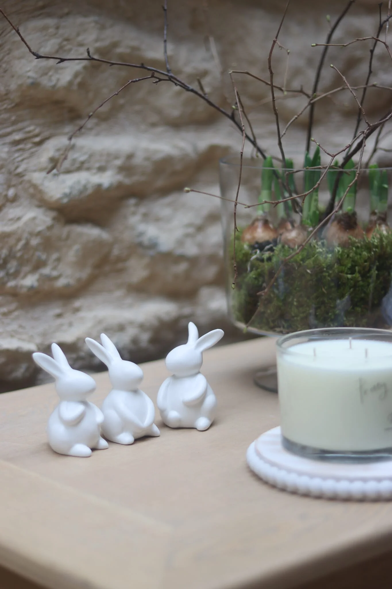 Set of 3 Round Easter Bunnies - Image 2