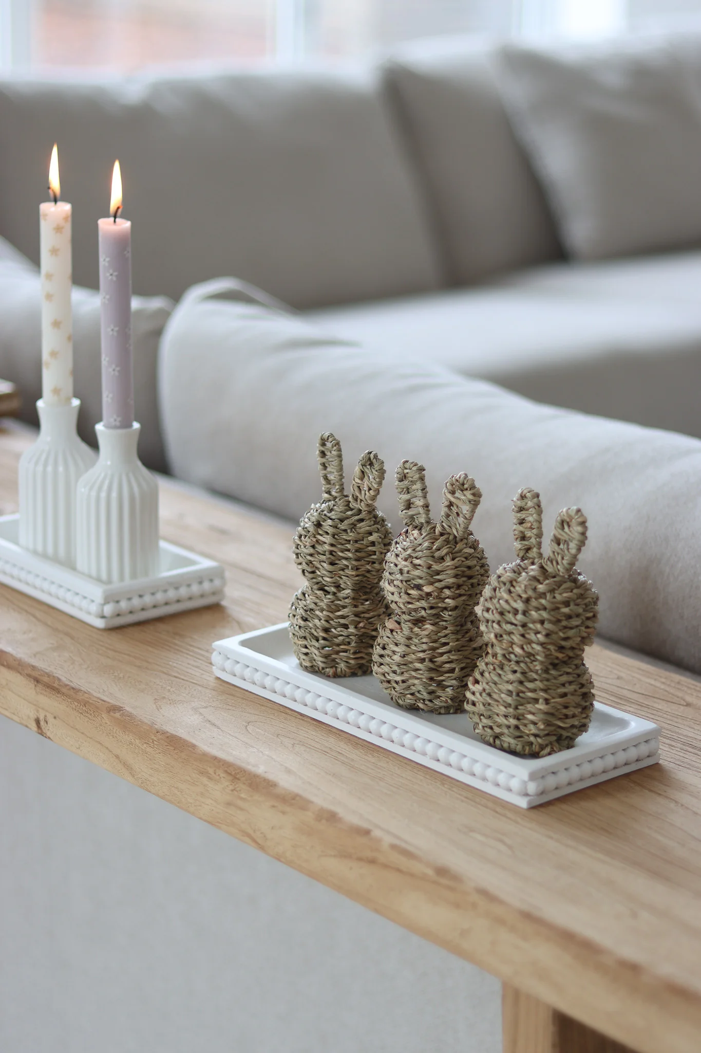 Set of 3 Seagrass Rabbits - Image 4