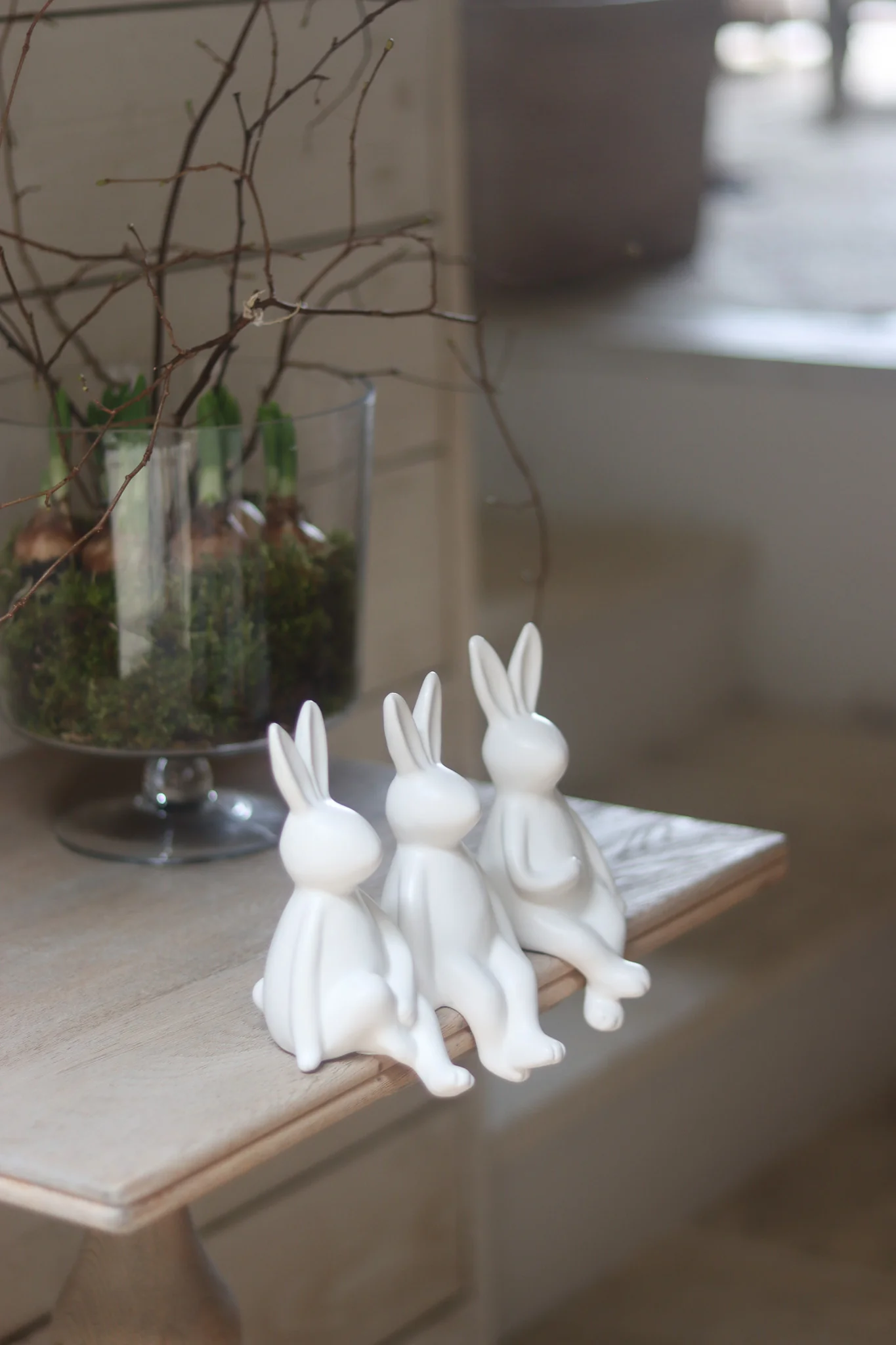 Set of 3 Shelf Sitting Easter Bunnies - Image 2
