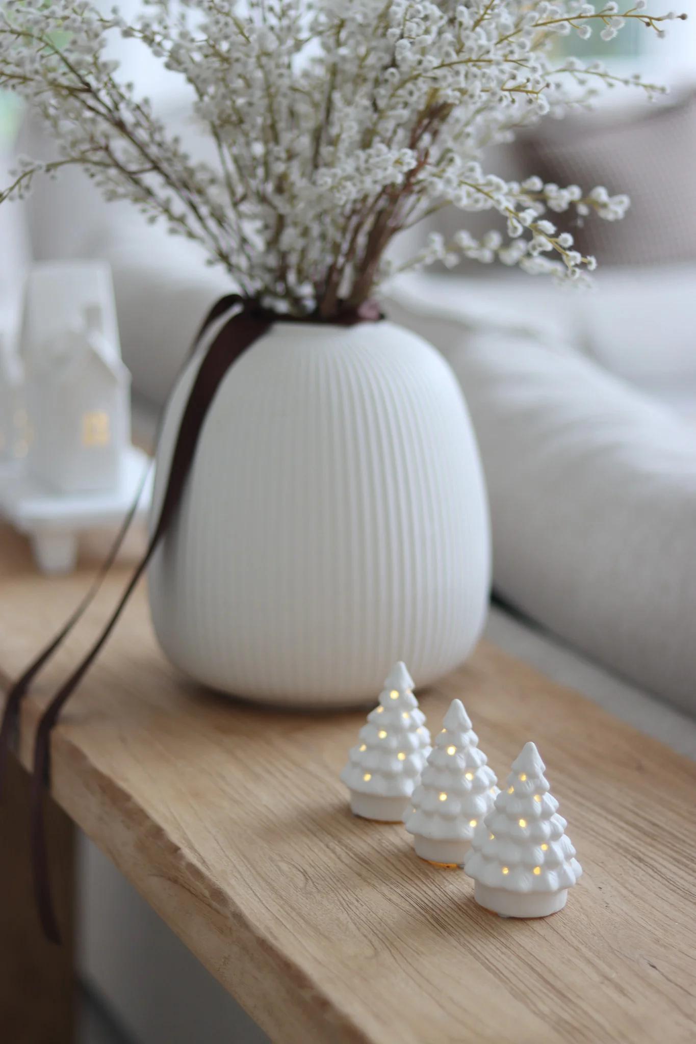 Set of 3 Snowy LED Christmas Trees - Image 5