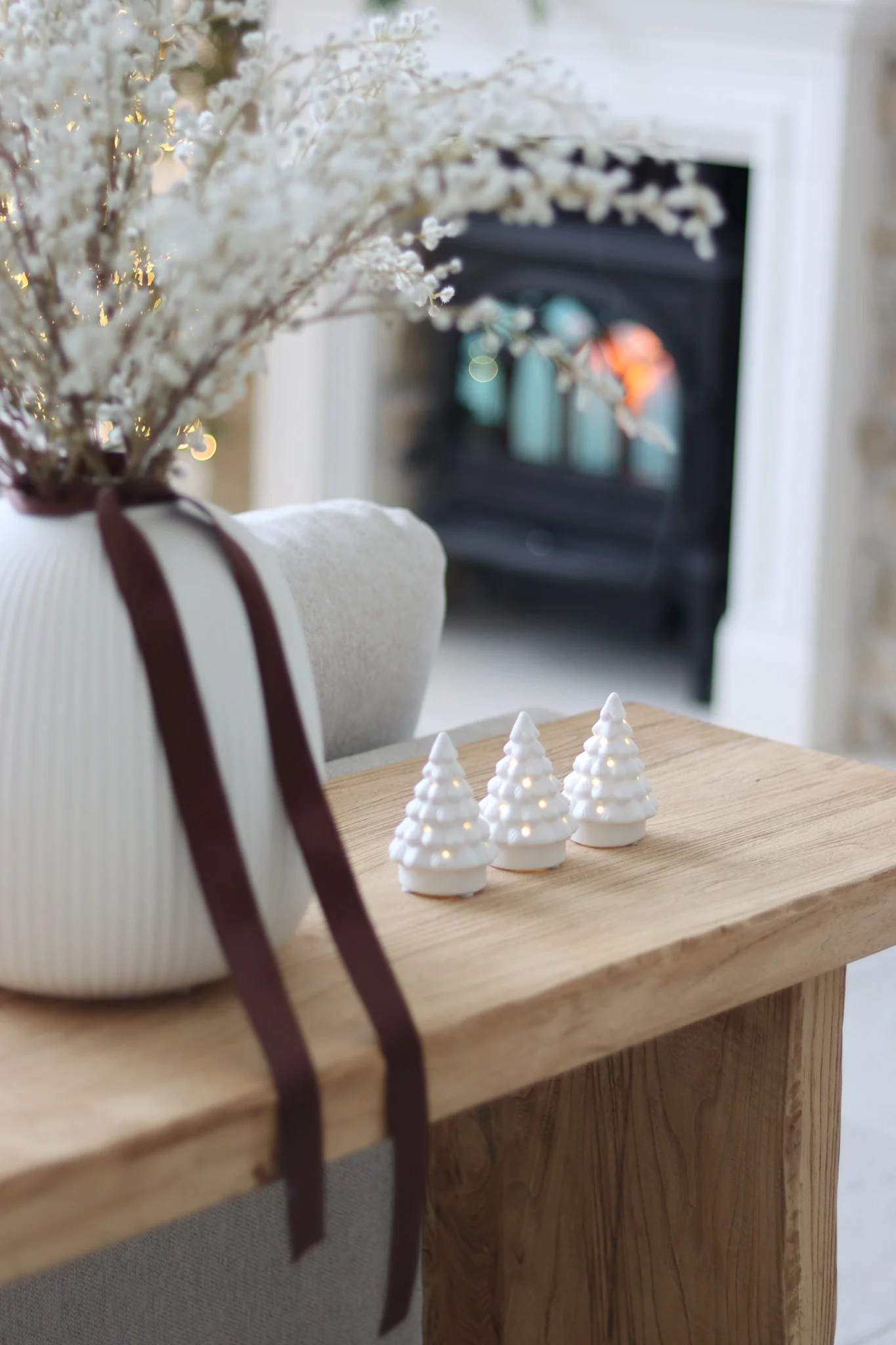 Set of 3 Snowy LED Christmas Trees - Image 6