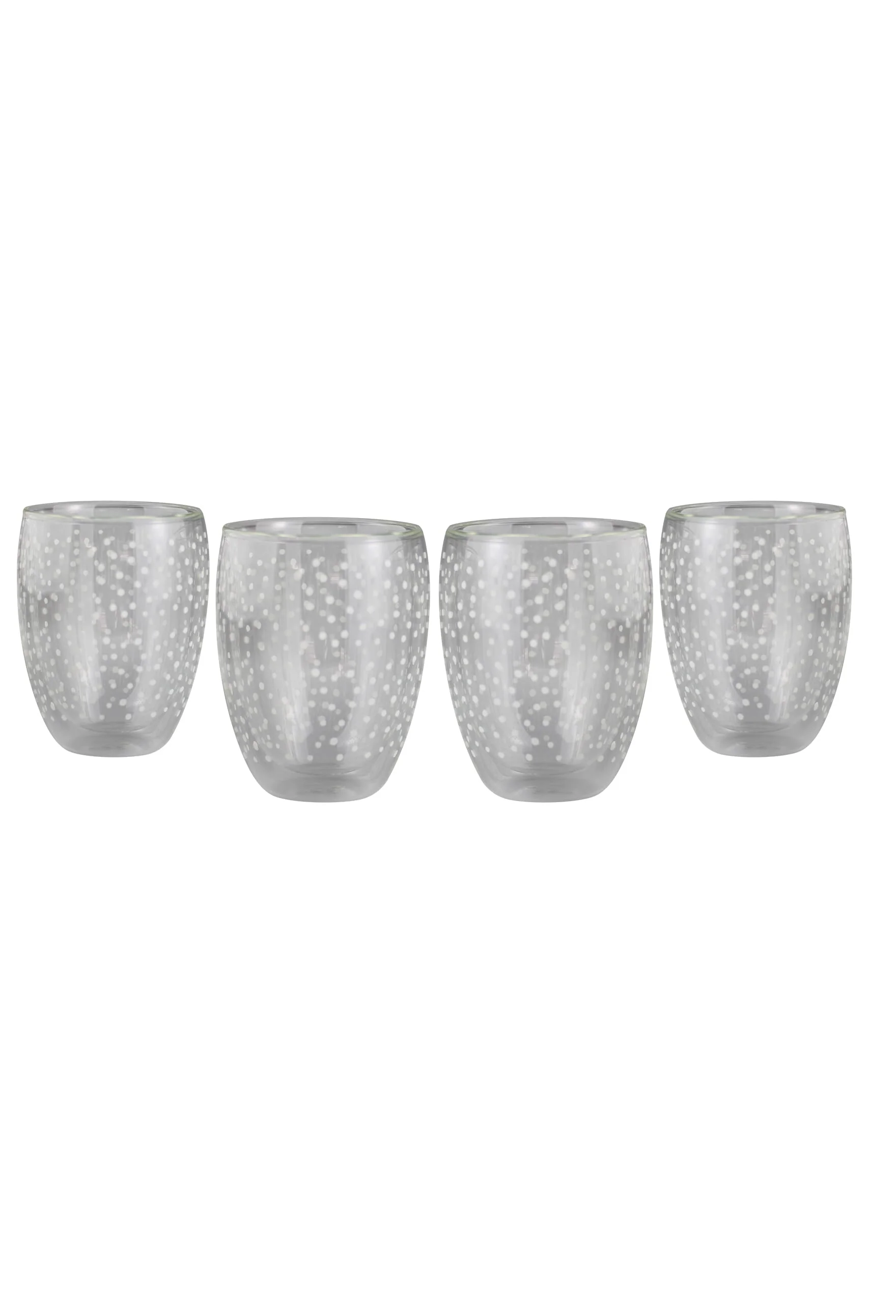 Set of 4 Double Walled Glasses - Cosmos White - Image 5