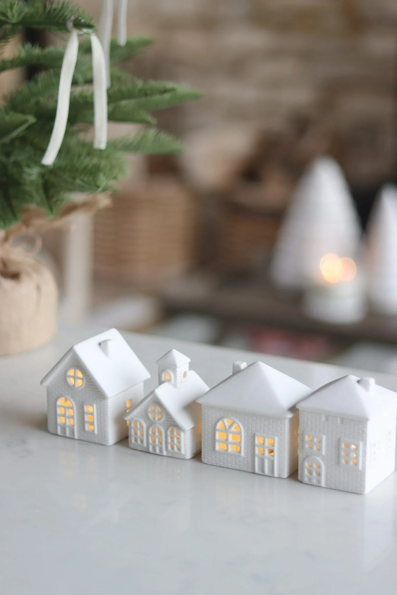 Set Of 4 Mini Winter LED Houses - Image 3