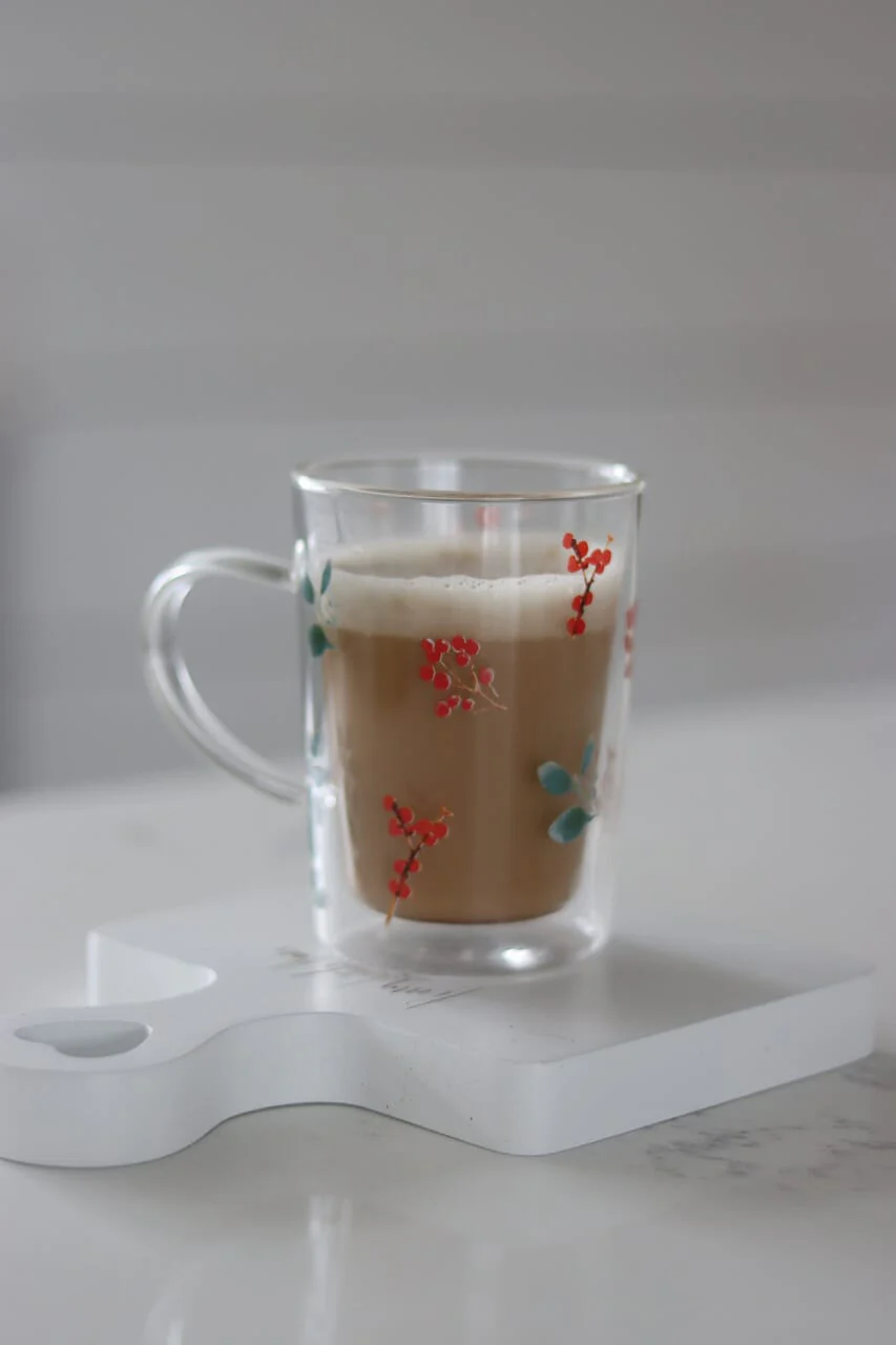 Double wall Christmas Mug - Winter Flower - Image 4