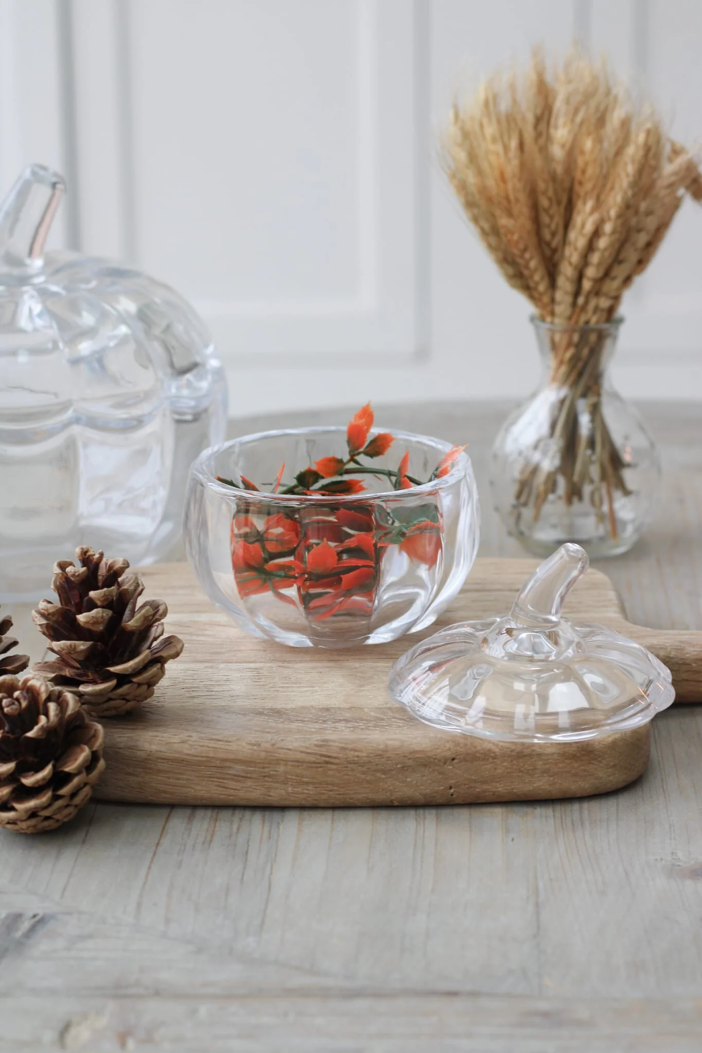 Small Glass Lidded Pumpkin - Image 3