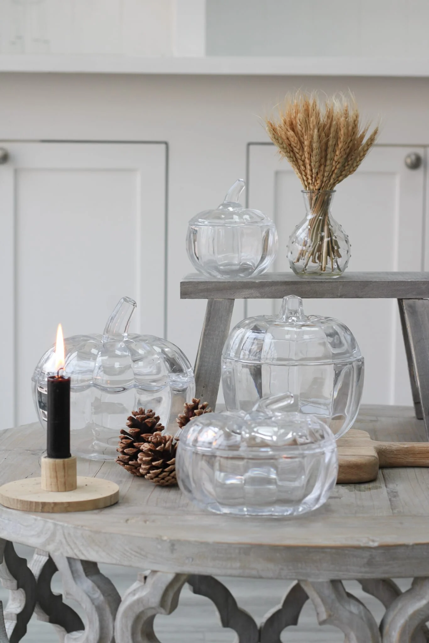 Small Glass Lidded Pumpkin - Image 5