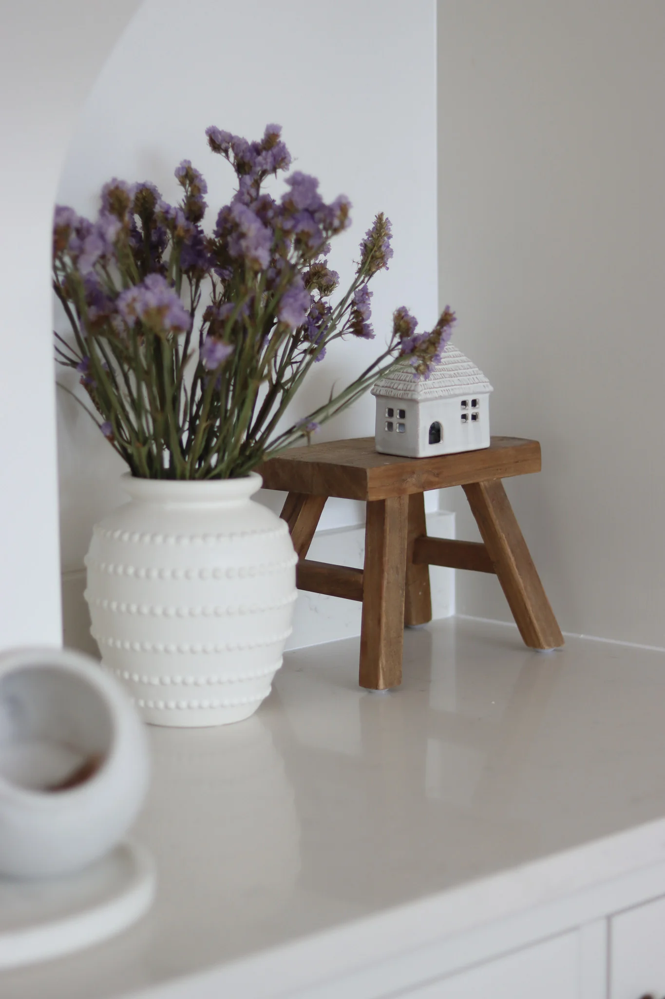 Solid Wooden Stool - Elm - Image 4