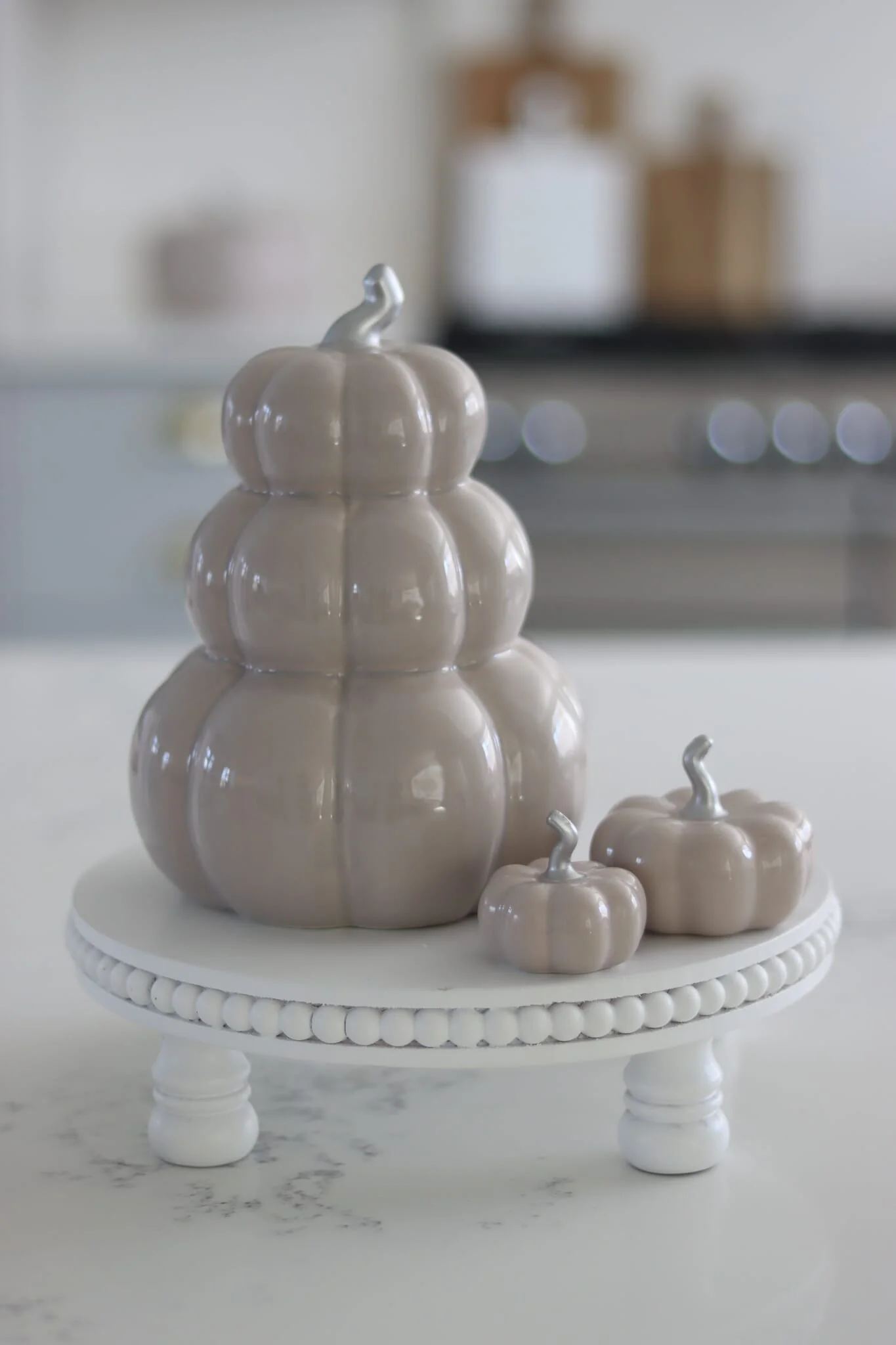 Stacked Ceramic Pumpkin - Autumn - Image 2