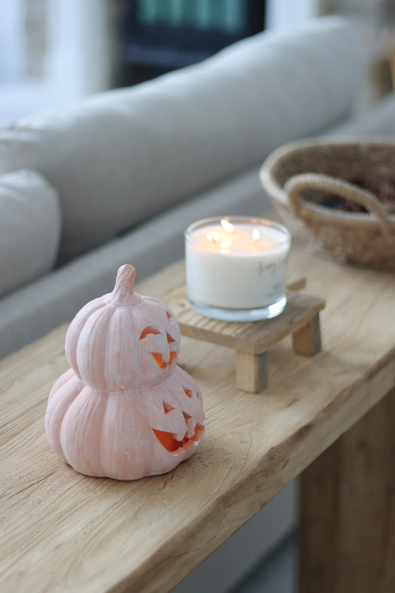 Stacked Jack O Lantern – Terracotta - Image 2