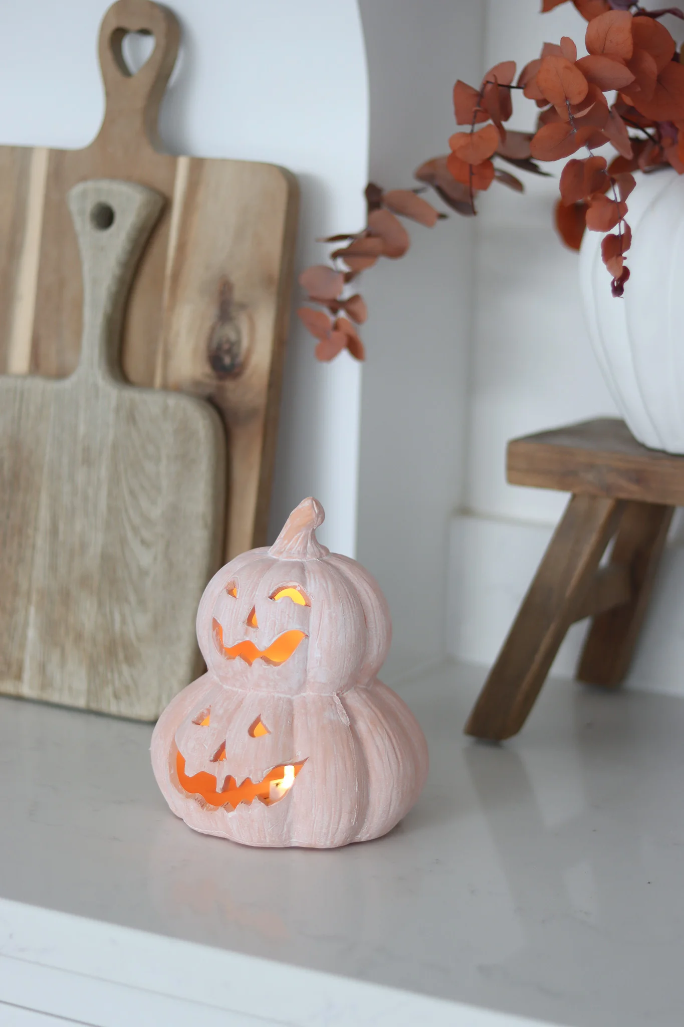 Stacked Jack O Lantern – Terracotta - Image 3