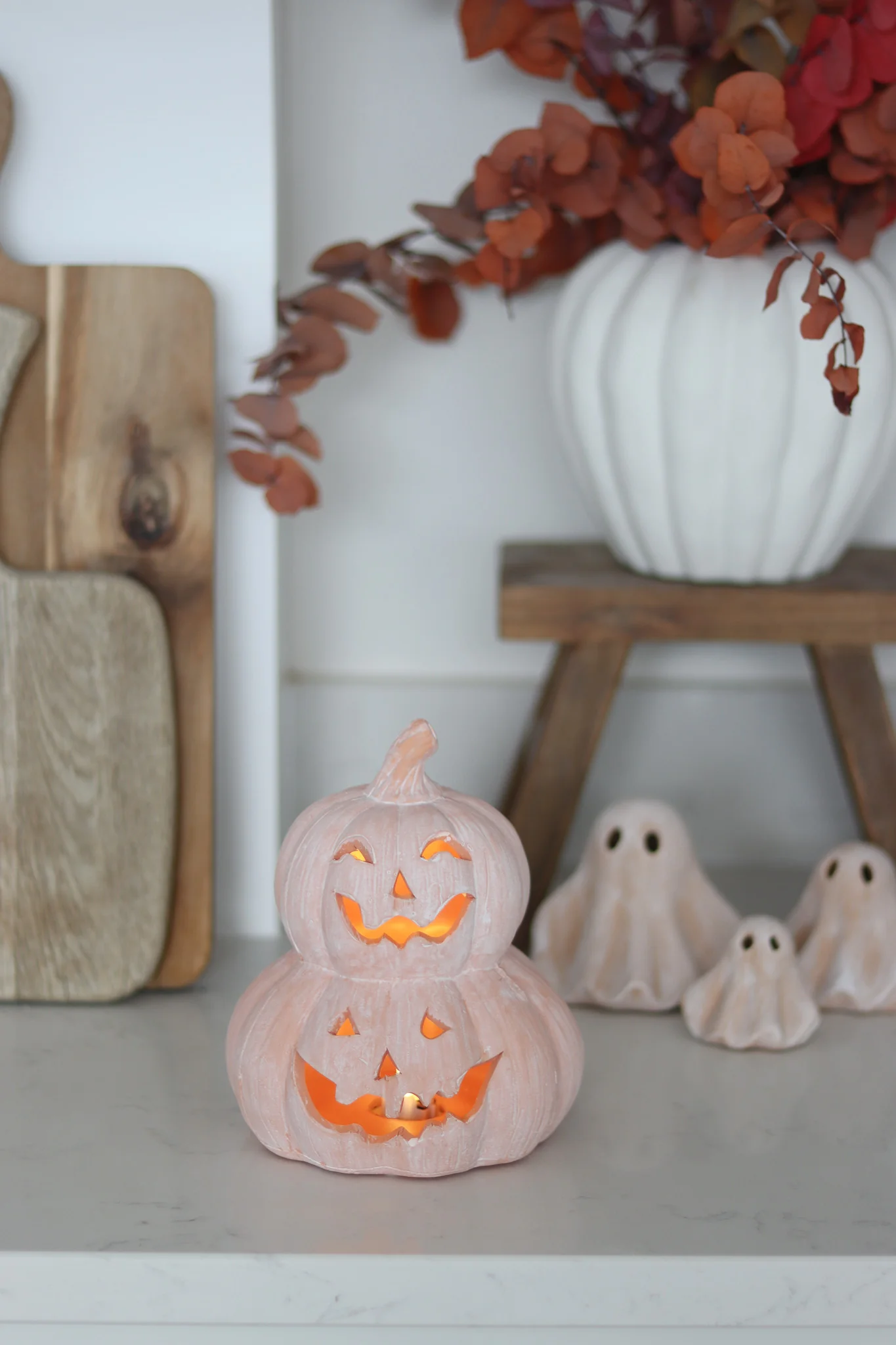 Stacked Jack O Lantern – Terracotta - Image 4