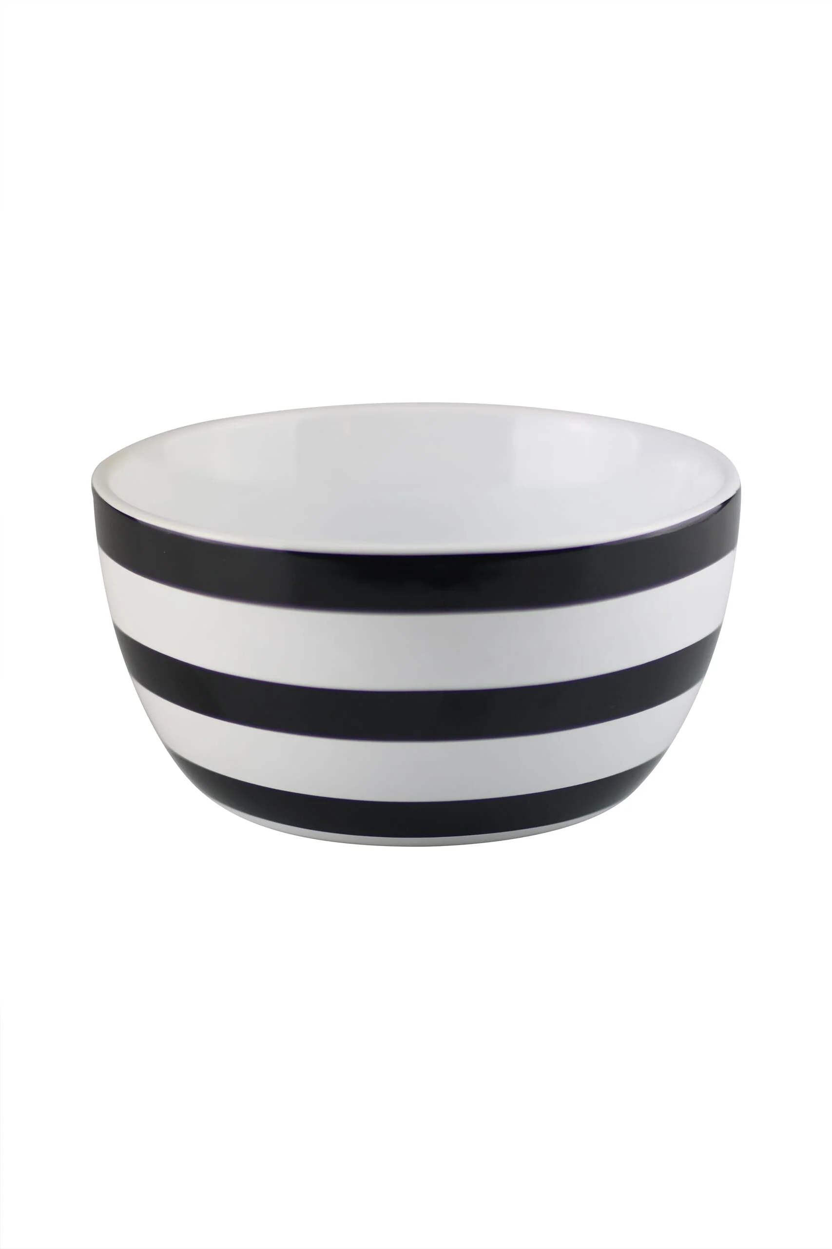 Ceramic Bowl - Black Stripes