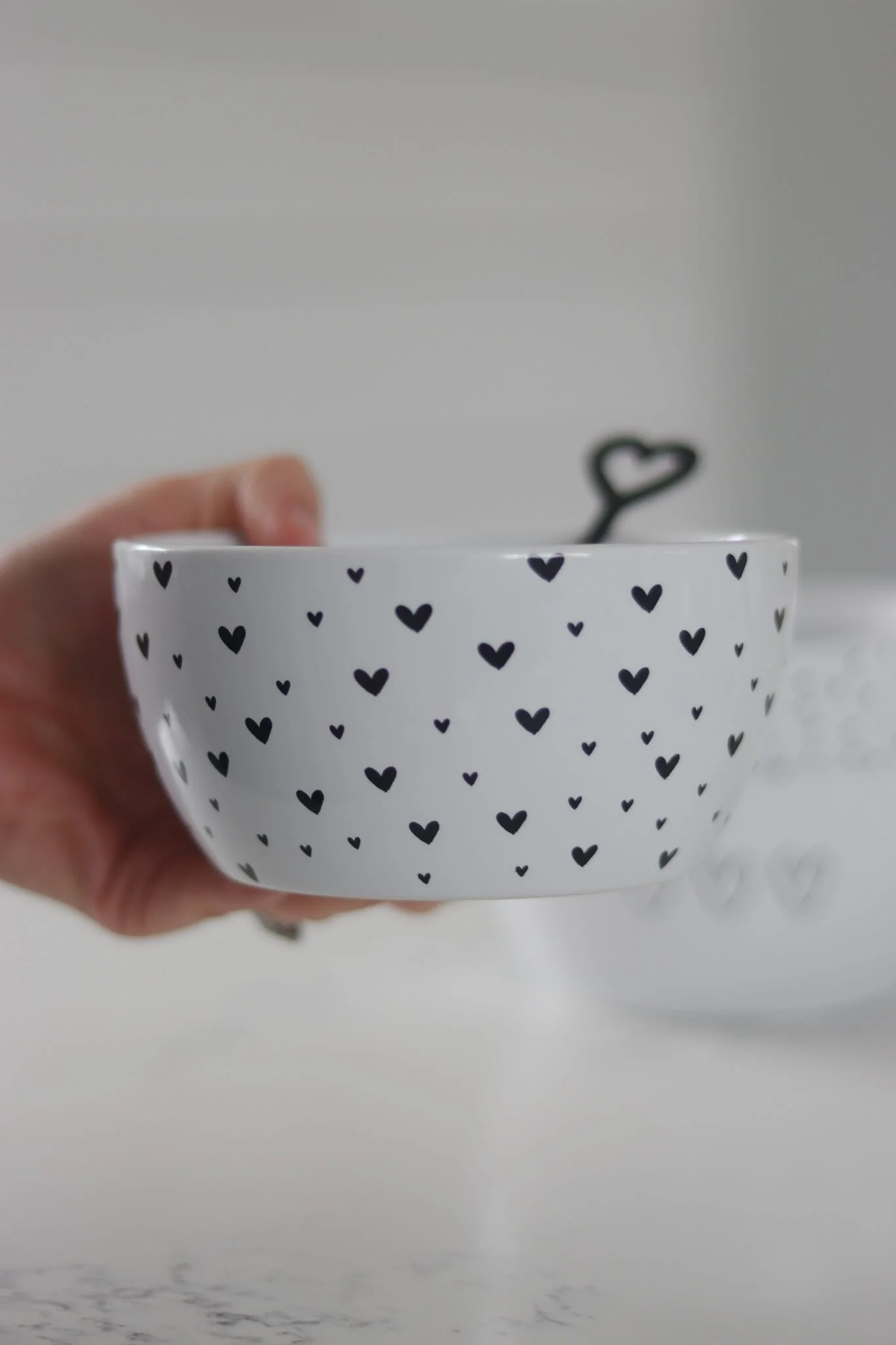 Ceramic Bowl - Close Multi Heart - Image 2