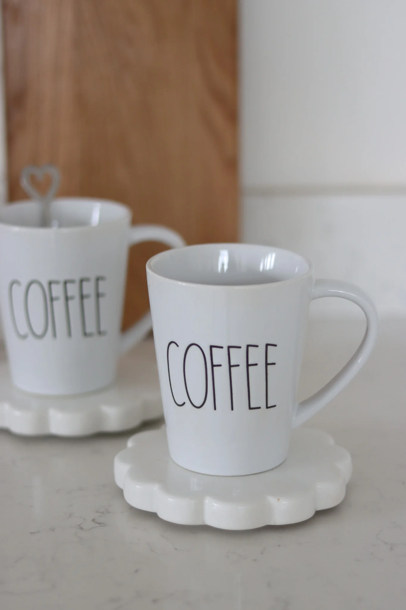 Tall Stoneware Coffee Mug Set – 2 Piece - Image 2
