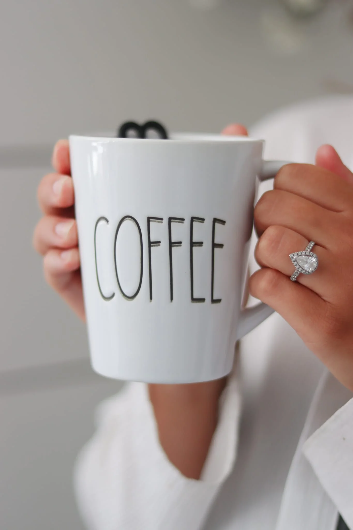 Tall Stoneware Coffee Mug