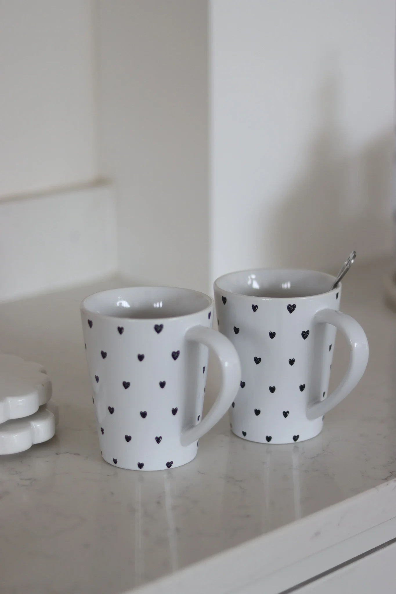 Tall Stoneware Mug Set – 2 Piece – Multi Hearts - Image 4