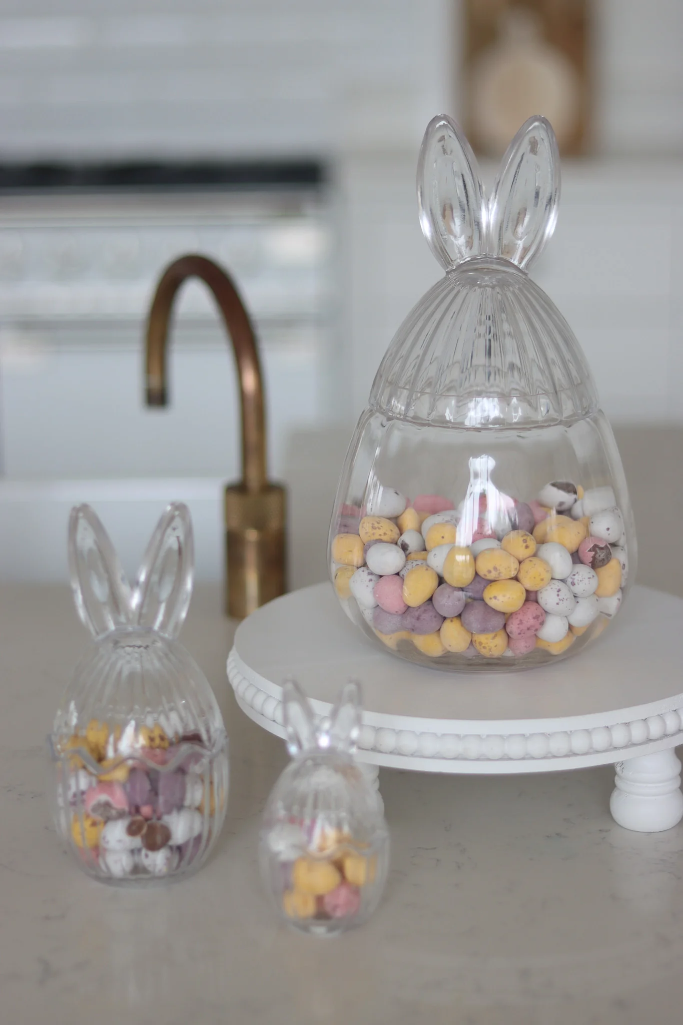 Glass Bunny Jar & Stand Bundle - Image 2