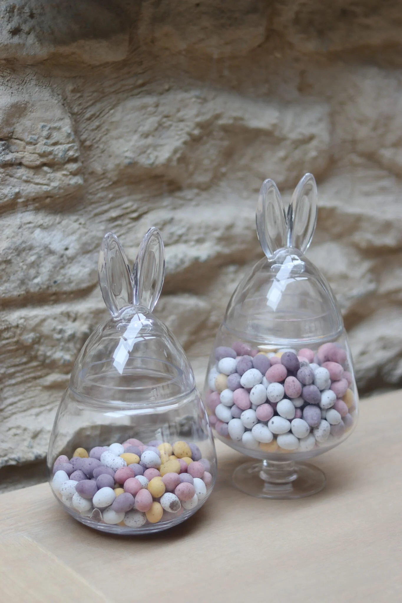 XL Glass Bunny Jar - Stand - Image 2