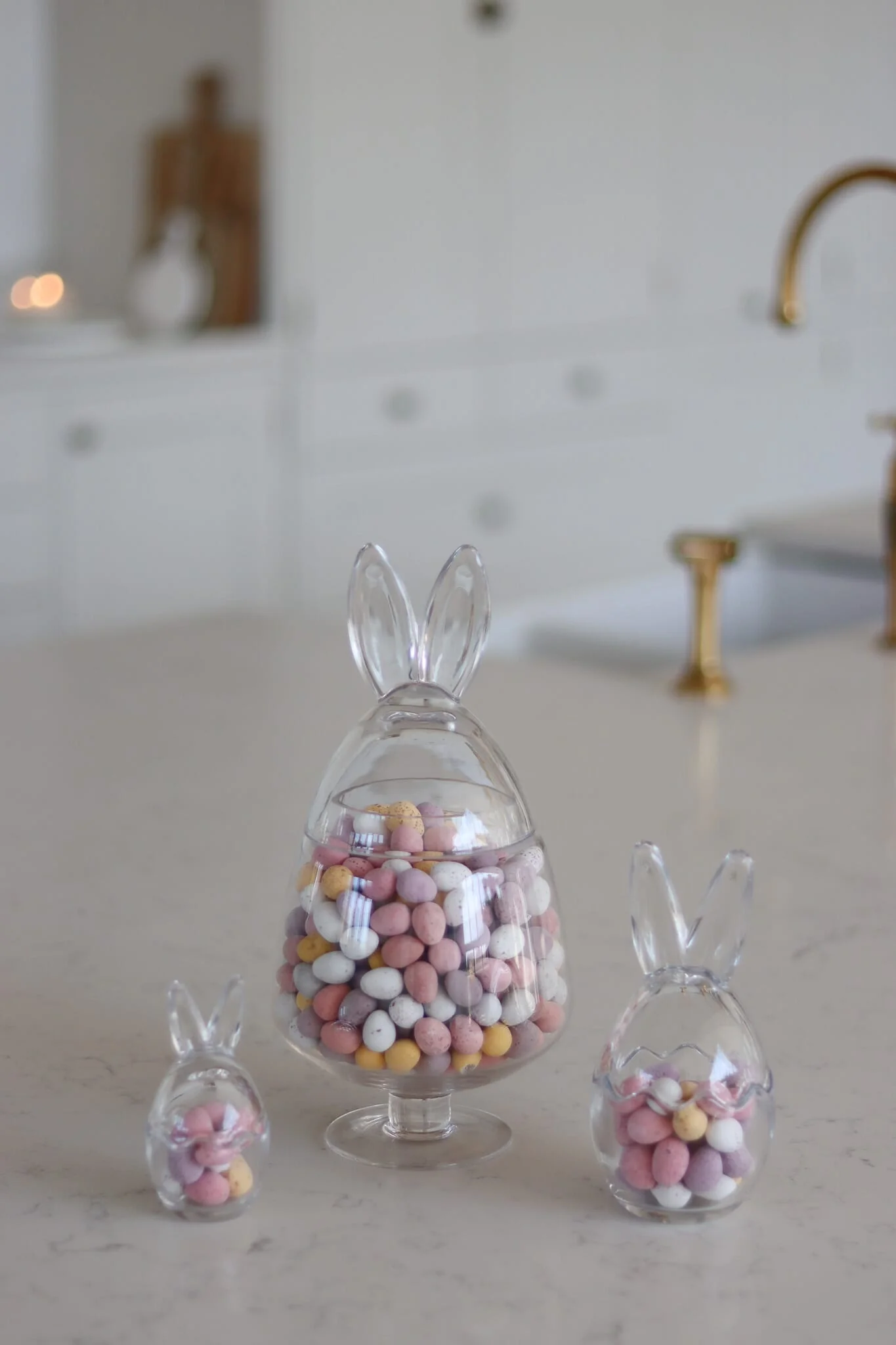 XL Glass Bunny Jar - Stand - Image 3